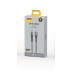 ⁦كابل بيانات ASPOR AC-55 USB-C إلى USB-C بقوة 60 واط وطول 1 متر⁩ - الصورة ⁦2⁩