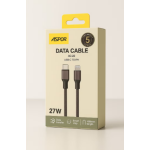⚡ كابل بيانات ASPOR AC-22 USB-C إلى IPH – شحن سريع وأداء موثوق بقدرة 27 واط 🔋