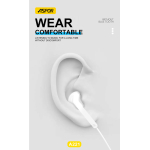 ⁦🎧 سماعة ASPOR A221 السلكية بصوت HiFi ومنفذ Type-C⁩ - الصورة ⁦7⁩