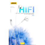 ⁦🎧 سماعة ASPOR A221 السلكية بصوت HiFi ومنفذ Type-C⁩ - الصورة ⁦6⁩