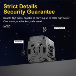 ⁦🌍 شاحن السفر العالمي ASPOR A893 بقدرة 35 واط بتقنية GaN⁩ - الصورة ⁦4⁩