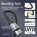 ⁦⚡ كابل بيانات ASPOR AC-21L USB-C إلى USB-C – سرعة فائقة وأداء احترافي 2 متر بقدرة 100 واط 🔋⁩ - الصورة ⁦3⁩