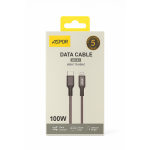 ⚡ كابل بيانات ASPOR AC-21 USB-C إلى USB-C – شحن فائق السرعة بقدرة 100 واط وجودة عالية الأداء 🔋