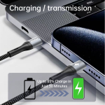 ⁦⚡ كابل بيانات ASPOR AC-21 USB-C إلى USB-C – شحن فائق السرعة بقدرة 100 واط وجودة عالية الأداء 🔋⁩ - الصورة ⁦2⁩