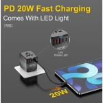 ⁦🌍 شاحن السفر العالمي ASPOR A893 بقدرة 35 واط بتقنية GaN⁩ - الصورة ⁦6⁩